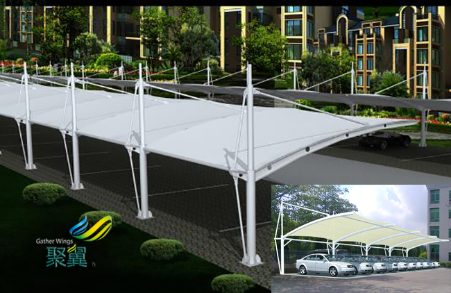 膜結(jié)構(gòu)車棚施工周期短|膜建筑大跨度空間