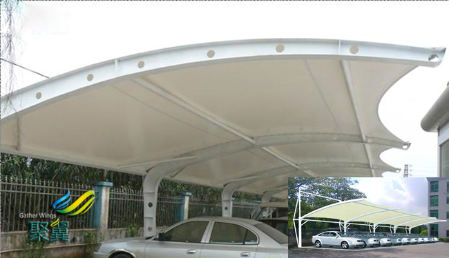 膜結(jié)構(gòu)車棚主要特點體現(xiàn)|大跨度空間