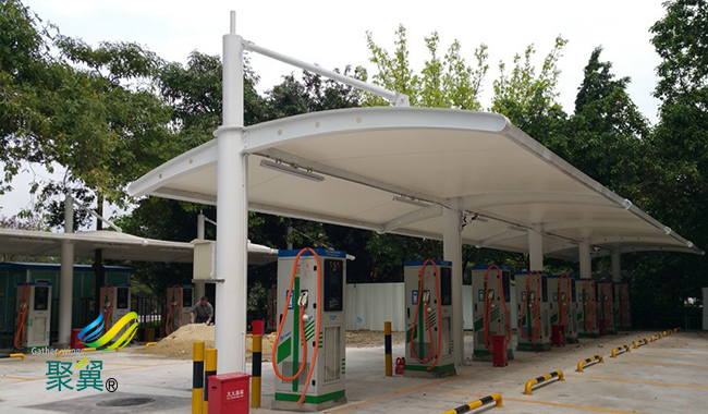 膜結(jié)構(gòu)車(chē)棚建筑遮陽(yáng)|膜結(jié)構(gòu)車(chē)棚耐用性強(qiáng)