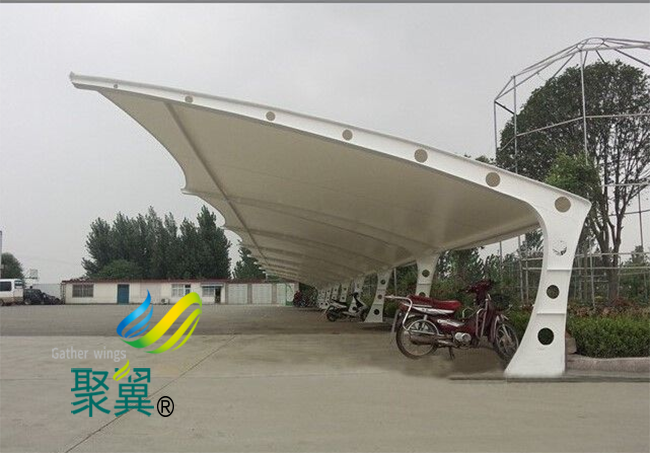 膜結(jié)構(gòu)車棚有模有樣|膜結(jié)構(gòu)車棚透光性能好