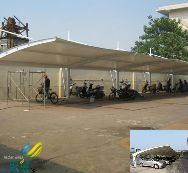 河北省南和縣膜結(jié)構(gòu)車棚|膜結(jié)構(gòu)車棚企業(yè)上門包送安裝