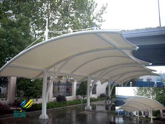 膜結(jié)構(gòu)車棚汽車棚PVC建筑膜材|停車棚安裝包設(shè)計