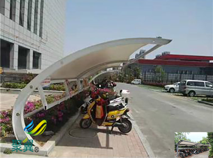 非機(jī)動車停車棚圖片施工方案    