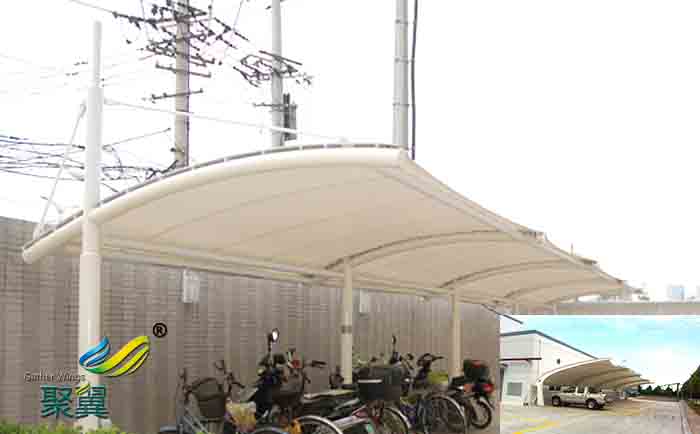 上海鋼膜結(jié)構(gòu)自行停汽停車棚安裝定制公司