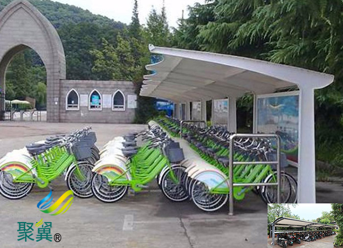 成都小區(qū)非機動車停車棚大小圖片施工方案設(shè)計規(guī)范效果圖