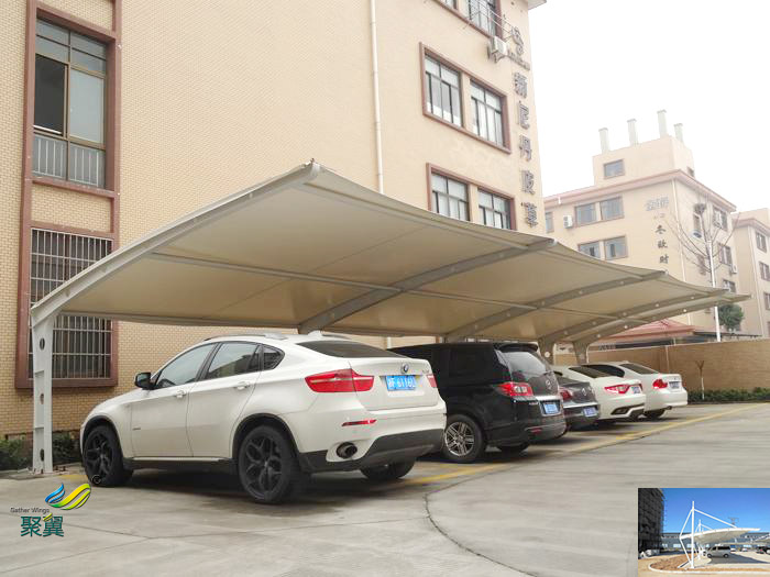 深圳小區(qū)非機動車停車棚圖片大小施工方案效果圖