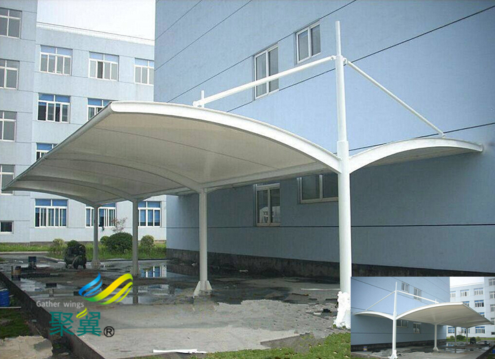 膜結(jié)構(gòu)車棚停車棚建筑特點說明|建筑膜材