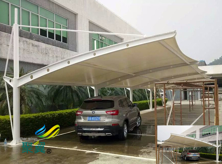 膜結(jié)構(gòu)車棚膜片裁剪制作|膜結(jié)構(gòu)車棚深受市場喜愛
