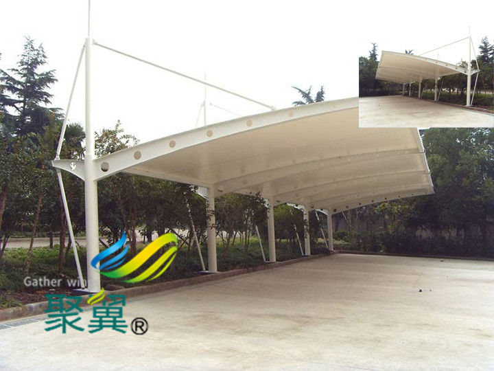  簡(jiǎn)析膜結(jié)構(gòu)車(chē)棚遮陽(yáng)篷作用原理|防紫外線(xiàn)面料